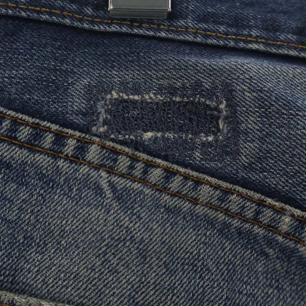Levi's(リーバイス) 90s VINTAGE 501 ボタン裏555 BIGE アメリカ製 ボタンフライ レギュラーストレートデニムパンツ ジーンズ インディゴ 4022CS15