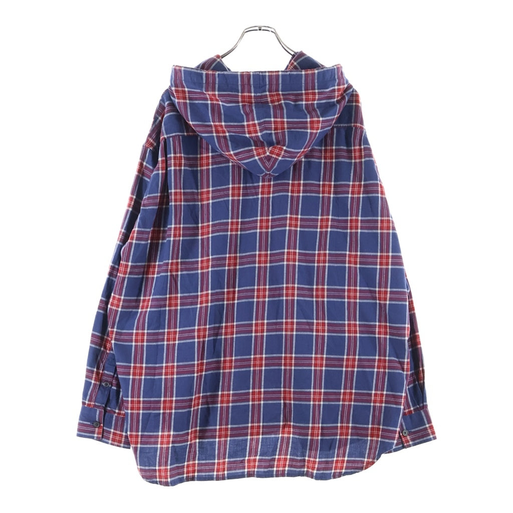 DIESEL(ディーゼル) S-DEWNY-HOOD-AJFI フード付き チェック総柄 長袖シャツ マルチ