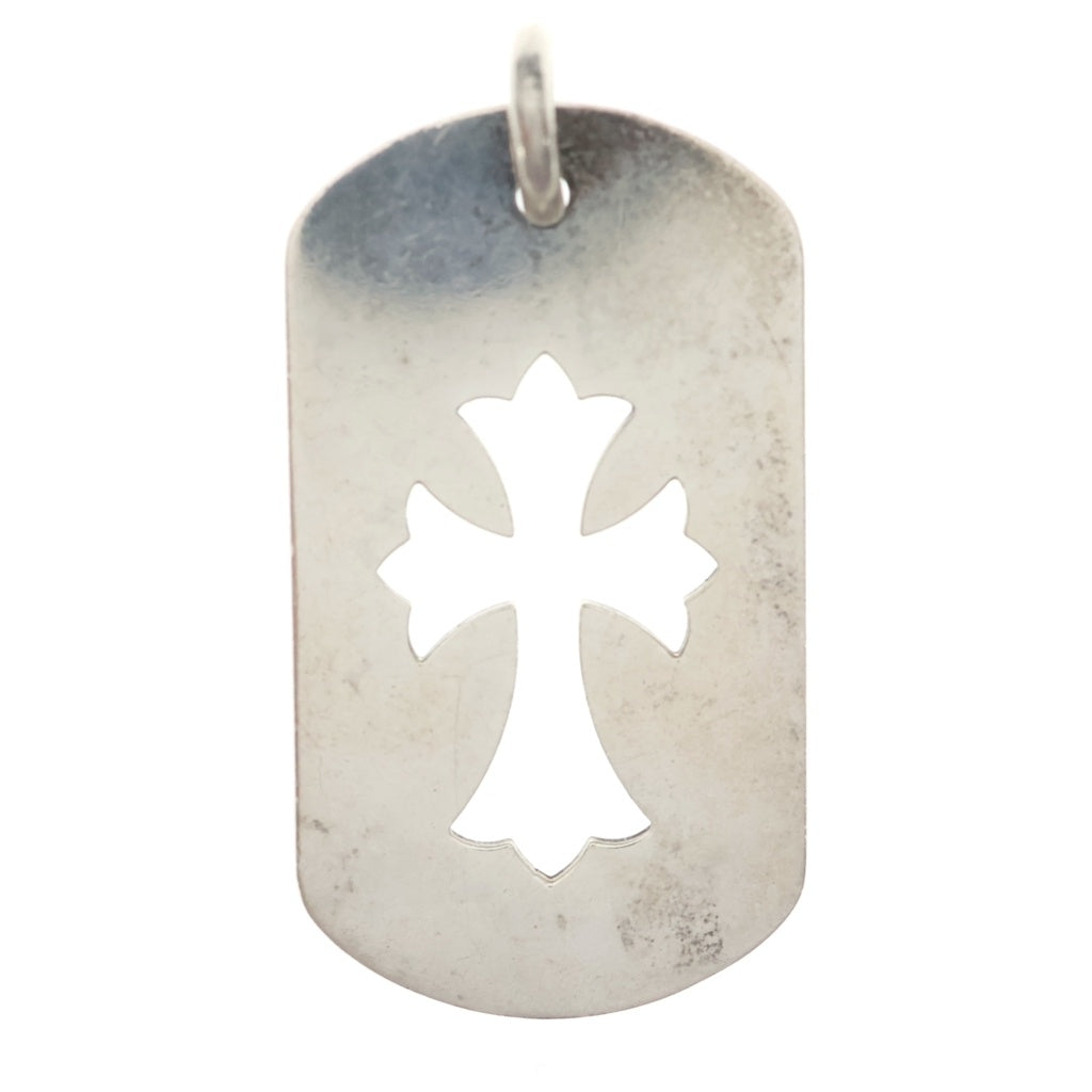 CHROME HEARTS(クロムハーツ) D TAG LRG CO CRS カットアウトクロスドッグタグ ラージ ペンダントトップ シルバー BCA239