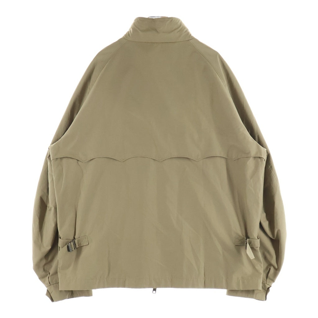 WACKO MARIA(ワコマリア) 22SS ×BARACUTA バラクータ ロゴ刺繍 裏地レオパード スイングトップ ジャケットブルゾン ベージュ