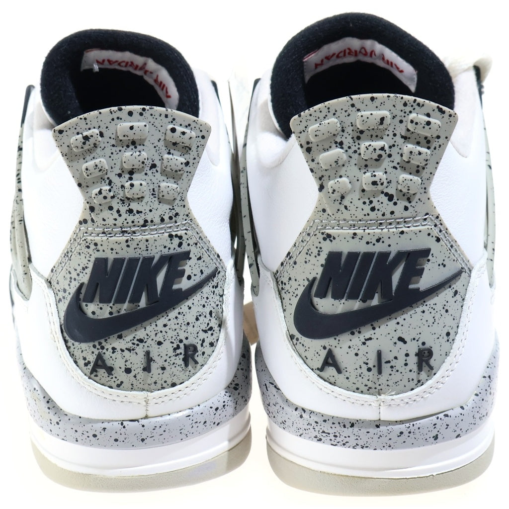 NIKE(ナイキ) Air Jordan Retro エア ジョーダン 4 レトロ ローカットスニーカー ホワイト US9.5/27.5cm 840606-192