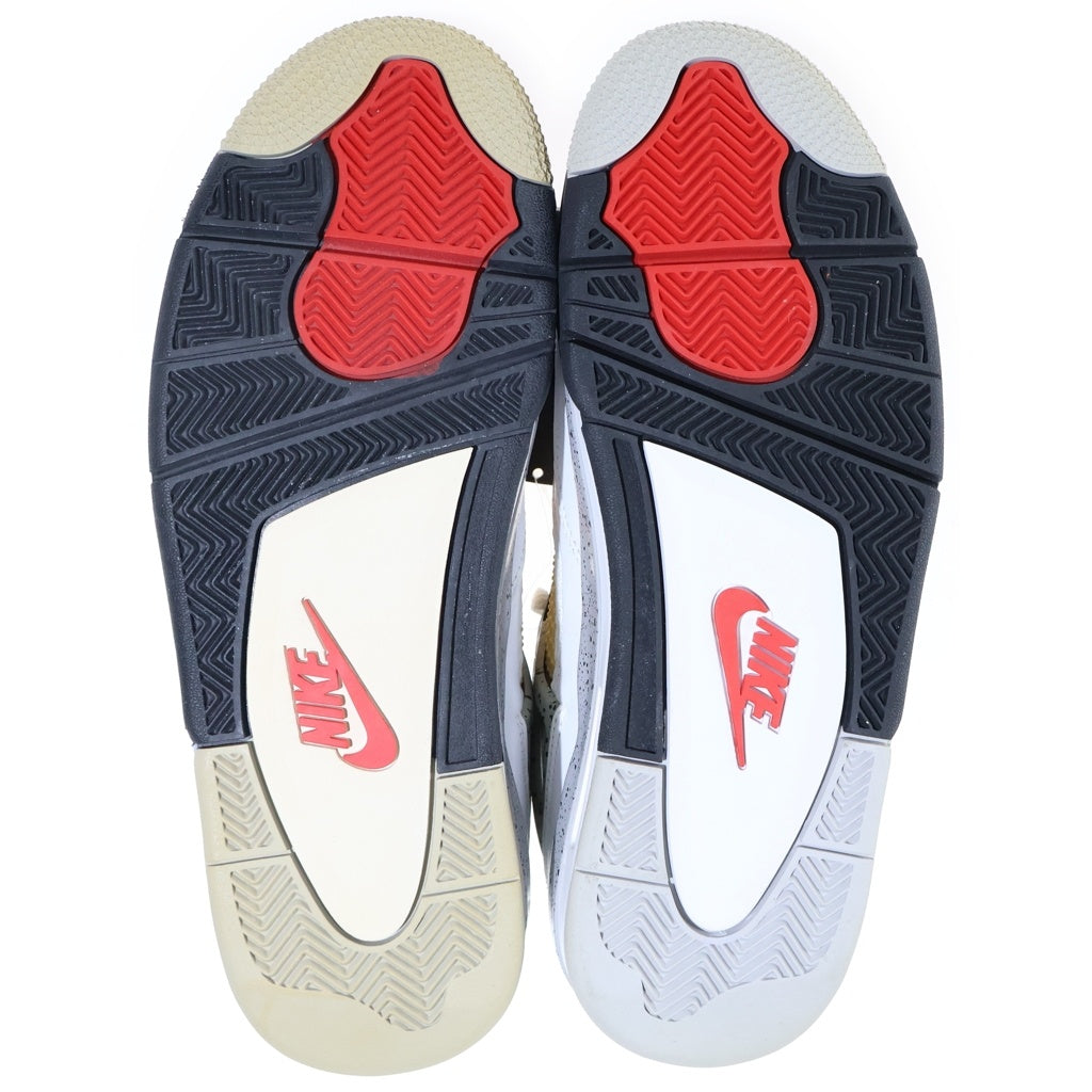 NIKE(ナイキ) Air Jordan Retro エア ジョーダン 4 レトロ ローカットスニーカー ホワイト US9.5/27.5cm 840606-192