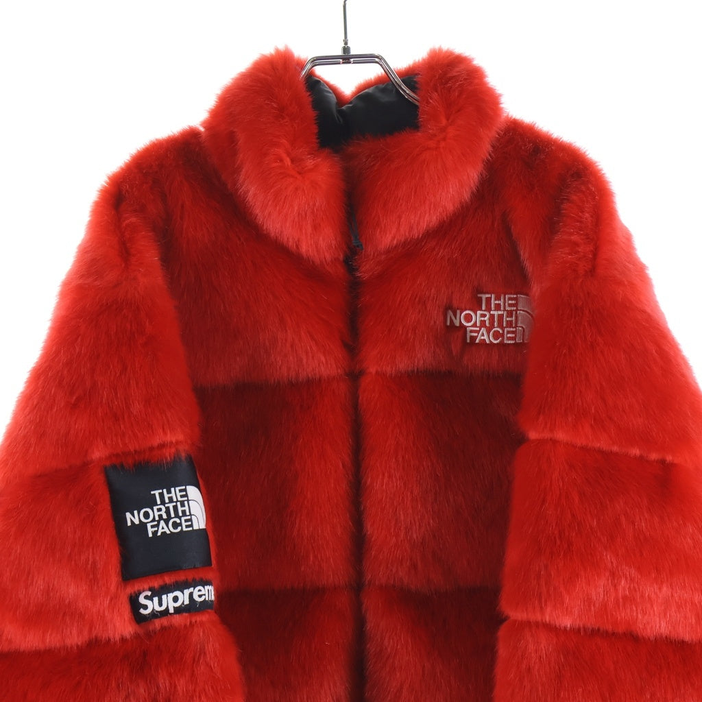 SUPREME(シュプリーム) 20AW ×THE NORTH FACE Faux Fur Nuptse Jacket ノースフェイス ファー ヌプシ ダウンジャケット レッド ND92001I