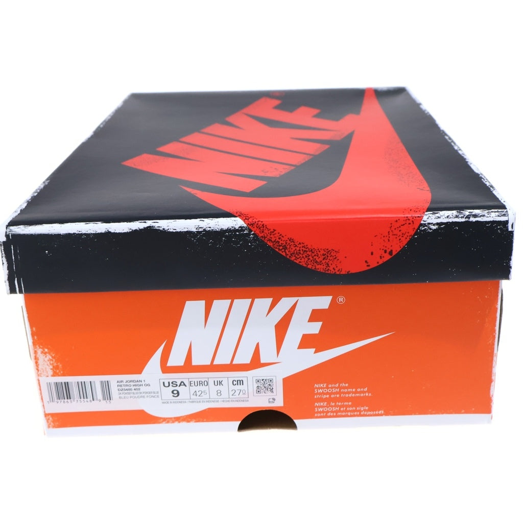 NIKE(ナイキ) AIR JORDAN 1 RETRO HIGH OG UNC REIMAGINED エアジョーダン1 レトロ ハイ オージー ユーエヌシー リイマジンド ハイカットスニーカー ブルー/ホワイト US9/27cm DZ5485-402