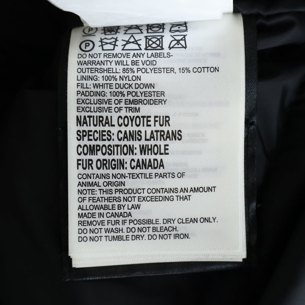 CANADA GOOSE(カナダグース) BRONTE PARKA ブロンテ パーカー ダウンジャケット ファー ブラック 2603JL