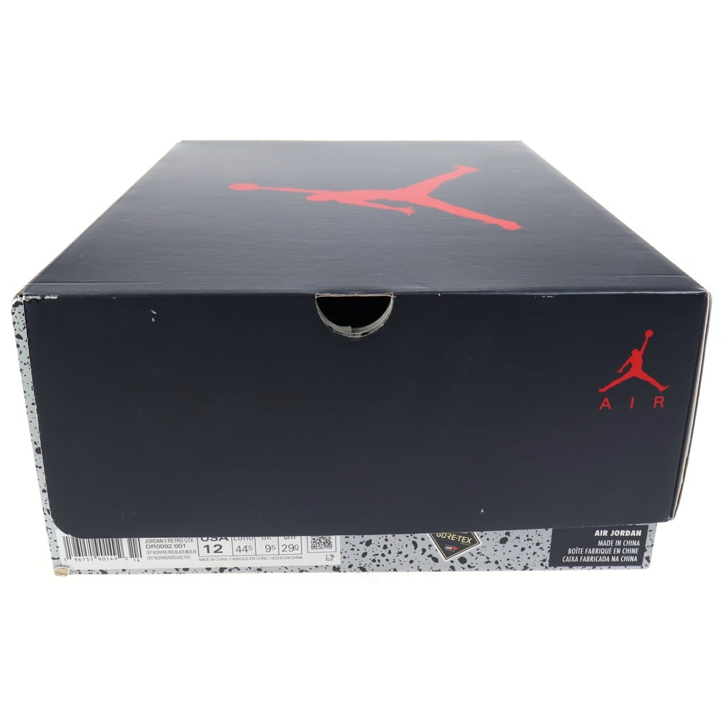 NIKE(ナイキ) WMNS AIR JORDAN 5 RETRO GORE-TEX Off-NOIR ウィメンズ エアジョーダン5 レトロ ゴアテックス オフノワール ハイカットスニーカー ブラック US12/29cm DR0092-001