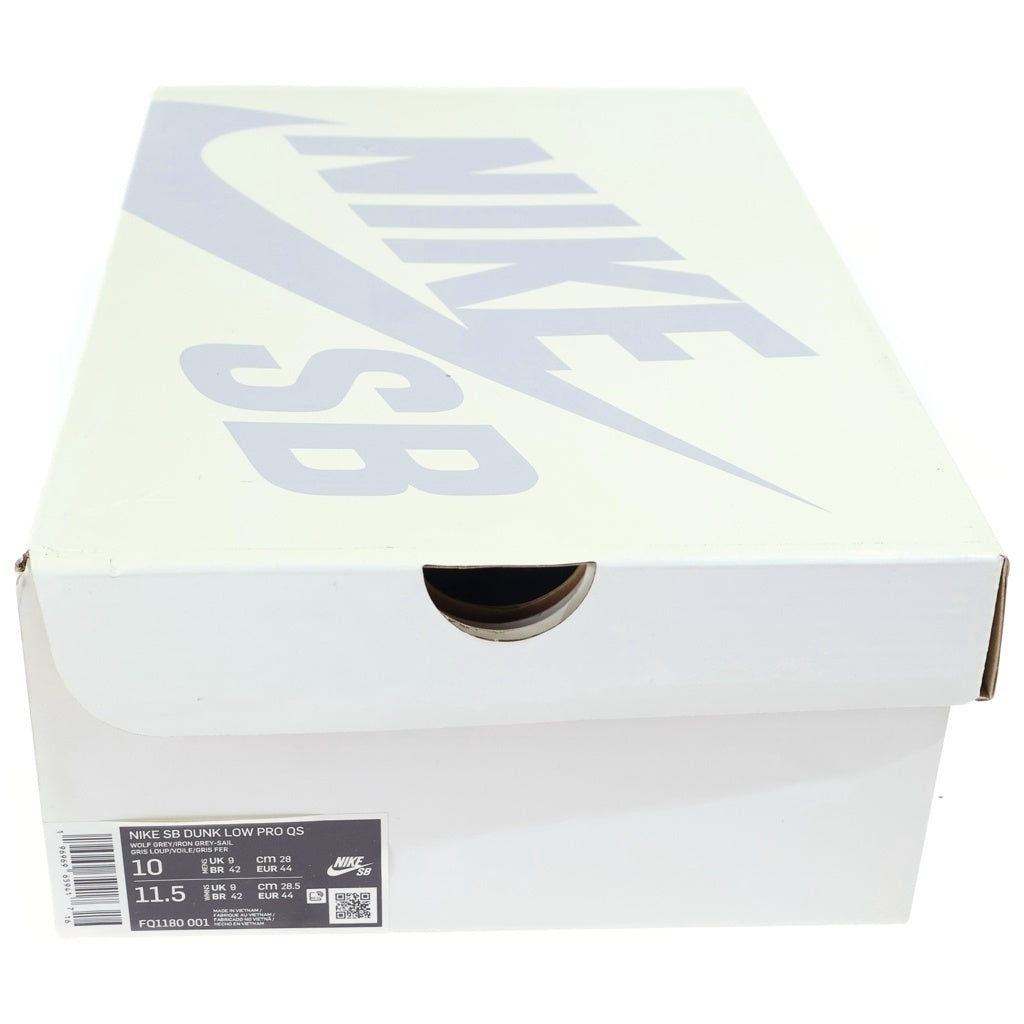 NIKE(ナイキ) ×YUTO HORIGOME DUNK LOW PRO QS 堀米雄斗 ダンク プロ クイックストライク ローカットスニーカー ホワイト/グレー US10/28cm FQ1180-001