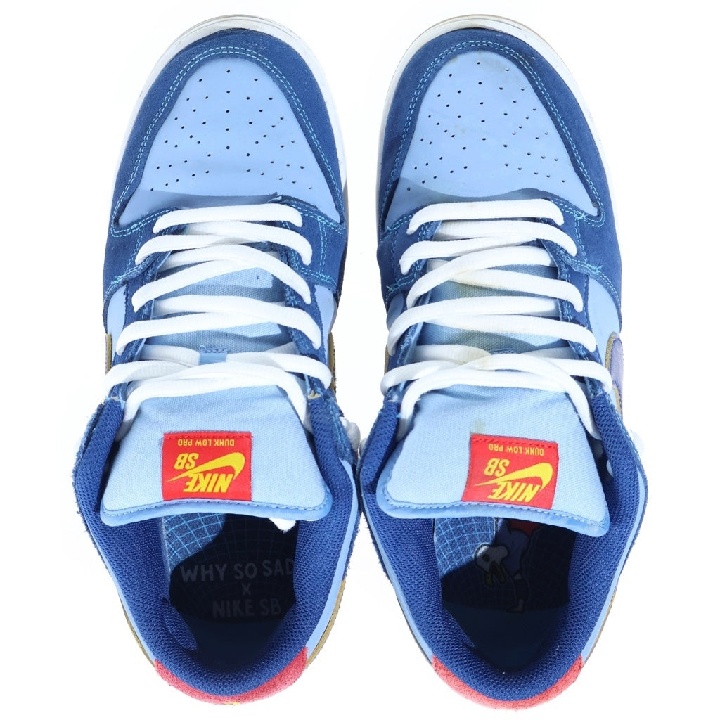 NIKE(ナイキ) ×WHY SO SAD? DUNK LOW ワイ ソー サド? ダンク ローカットスニーカー ブルー US10/28cm DX5549-400