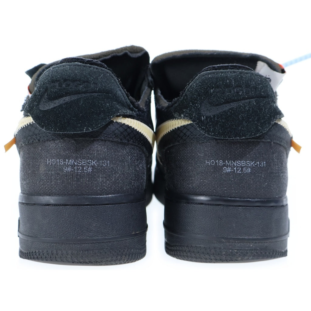 NIKE(ナイキ) OFF-WHITE THE 10 AIR FORCE 1 LOW オフホワイト ザテン エアフォース1 ローカットスニーカー ブラック US10.5/28.5cm AO4606-001