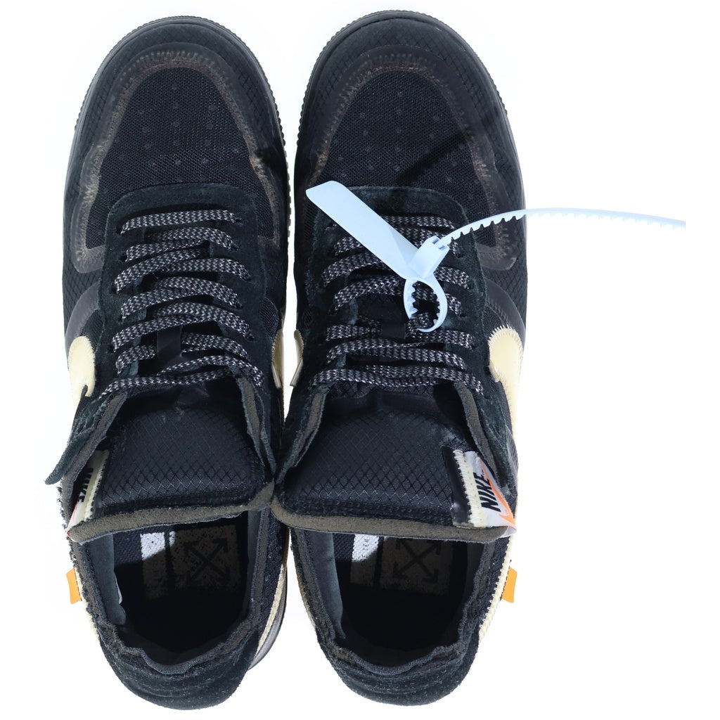 NIKE(ナイキ) OFF-WHITE THE 10 AIR FORCE 1 LOW オフホワイト ザテン エアフォース1 ローカットスニーカー ブラック US10.5/28.5cm AO4606-001