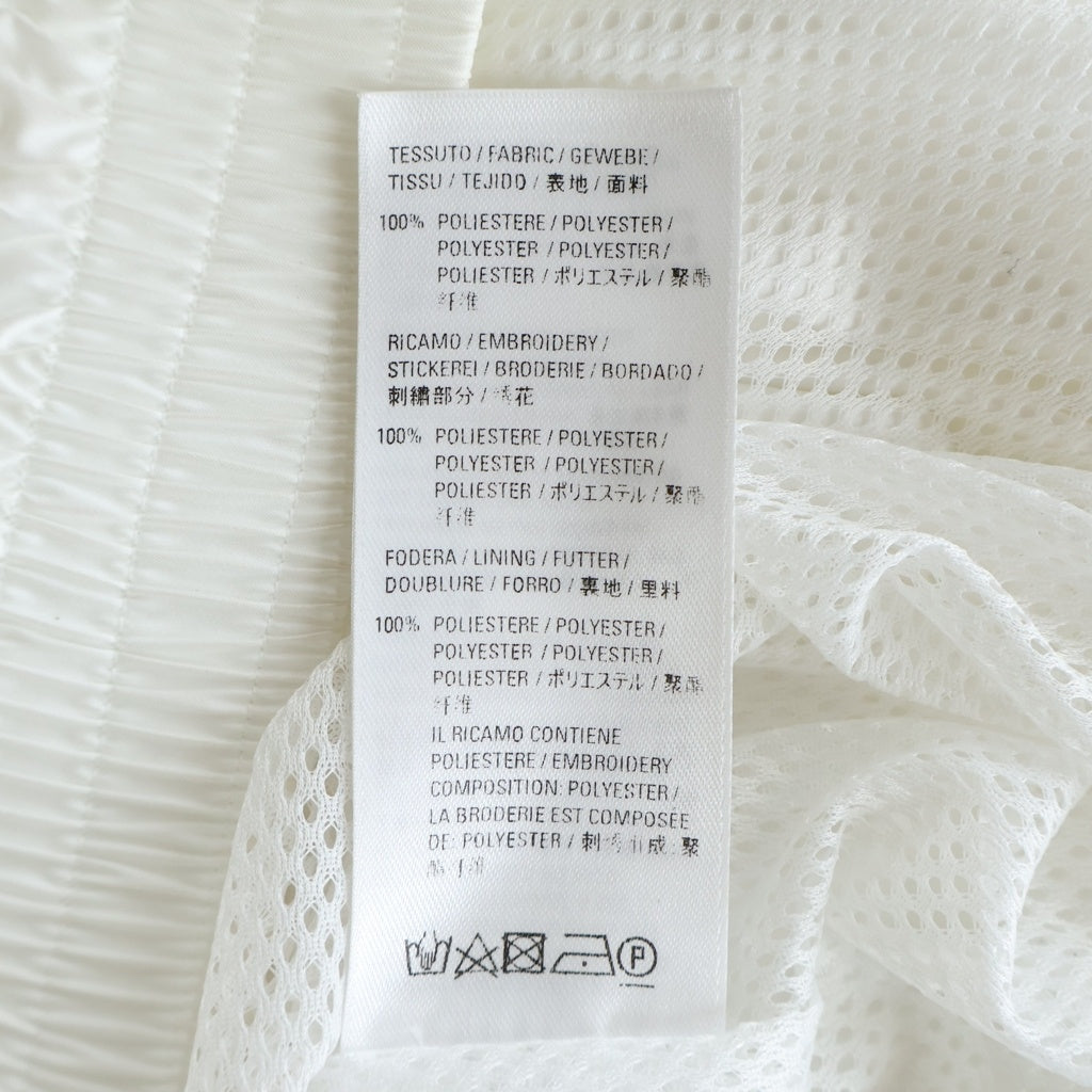 BALENCIAGA(バレンシアガ) 21SS スポーティロゴ刺繍 ナイロントラックジャケット ホワイト 642337 TJQ82