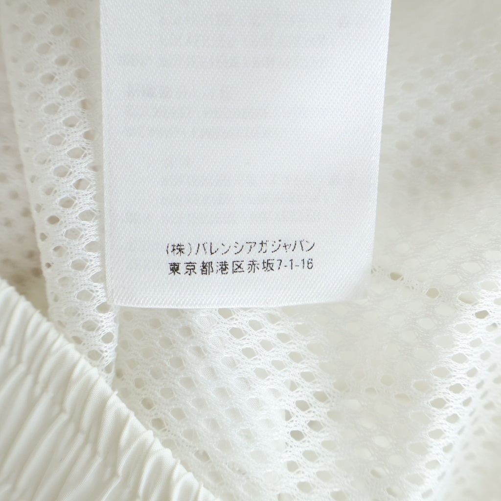 BALENCIAGA(バレンシアガ) 21SS スポーティロゴ刺繍 ナイロントラックジャケット ホワイト 642337 TJQ82