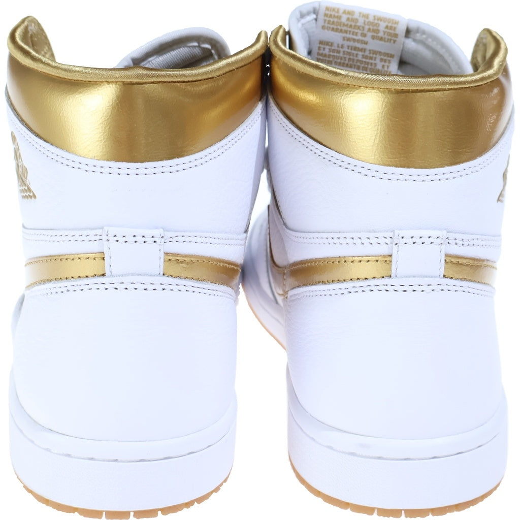 NIKE(ナイキ) WMNS AIR JORDAN 1 RETRO HIGH OG ウィメンズ エアジョーダン1 ハイカットスニーカー ホワイト/ゴールド US12/29cm FD2596-107