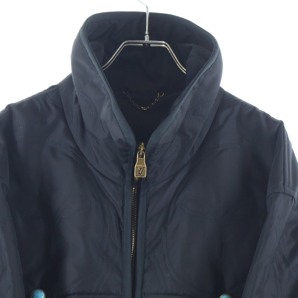 LOUIS VUITTON(ルイヴィトン) 24AW ターコイズボタン キルテッドオーバーシャツ ジャケット ブラック RM242M LKK HRB63E
