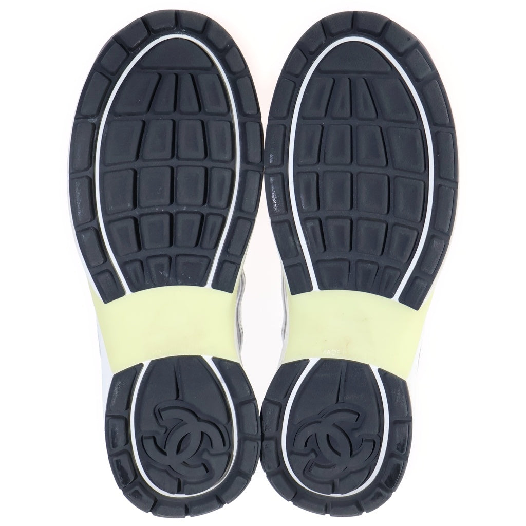 CHANEL(シャネル) ココマーク ファブリックメッシュ ローカットスニーカー ホワイト/シルバー レディース G39794