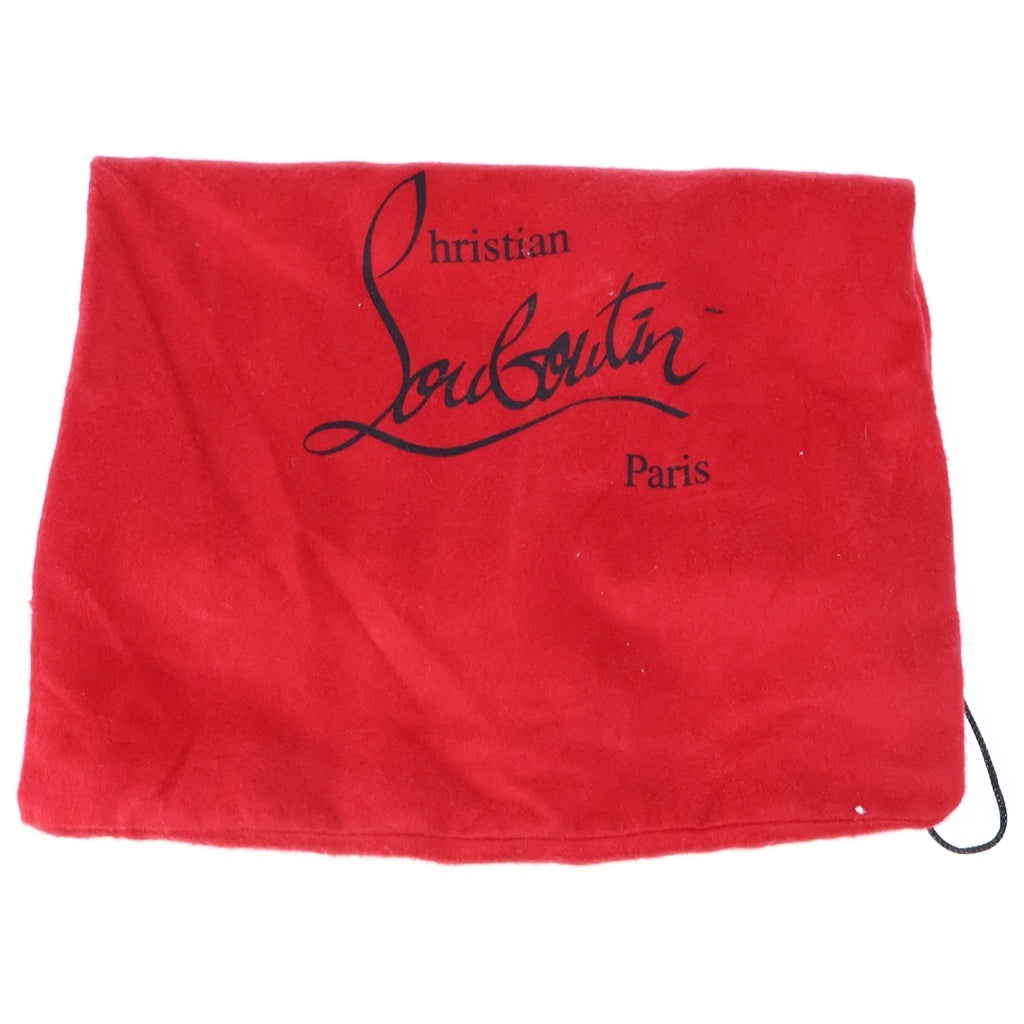 CHRISTIAN LOUBOUTIN(クリスチャンルブタン) ALPHA MALE P STRASS VELOUR ベロア レザー切替 ローファー スリッポン ブラック レディース