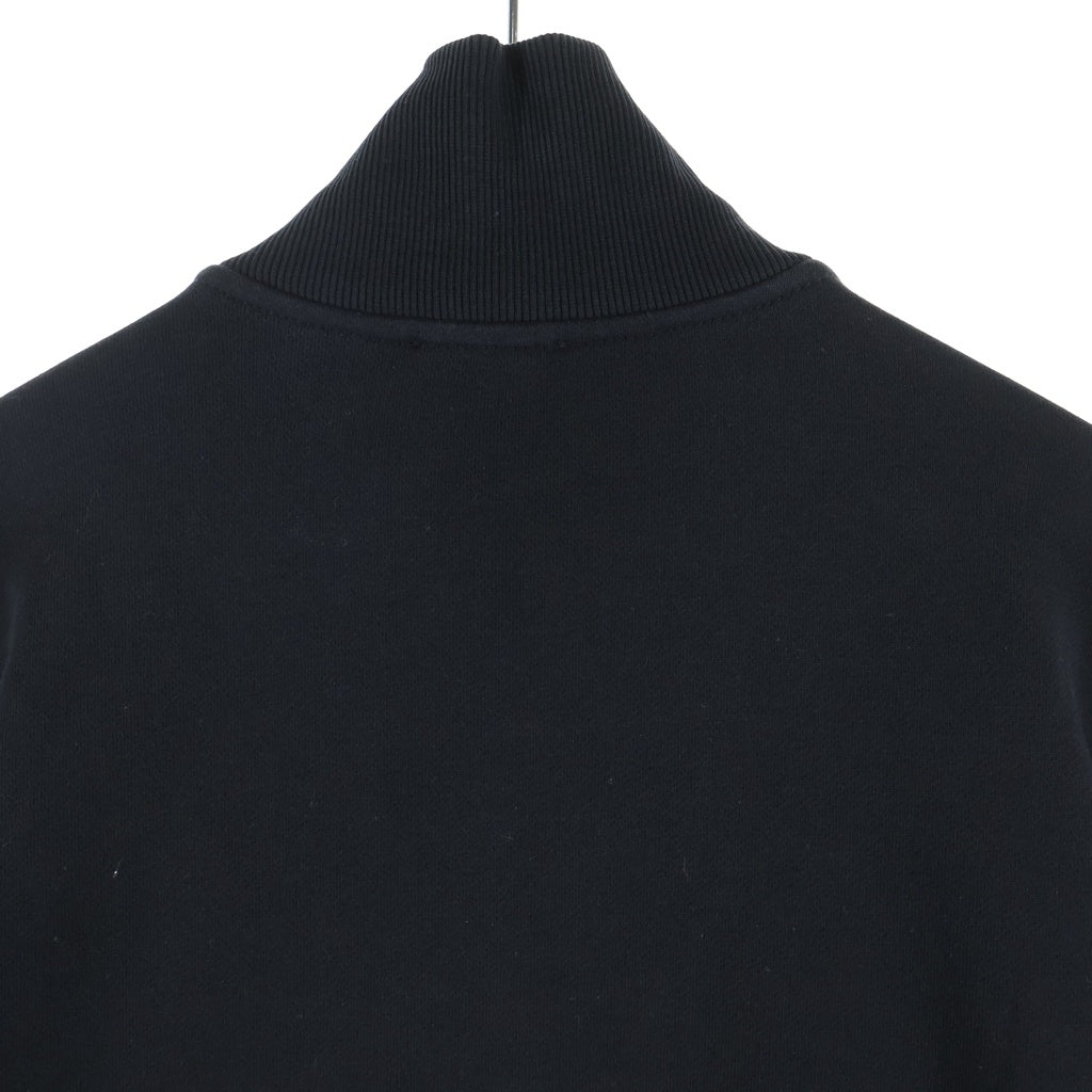 DIESEL(ディーゼル) S-GINNI-ZIP-OD エス ジンニ ジップ オーディー ロゴパッチ コットン ジップアップブルゾン ジャージ ブラック