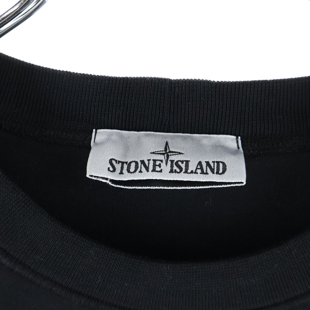 STONE ISLAND(ストーンアイランド) Crew Neck Sweatshirt ロゴワッペン クルーネック スウェット トレーナー ブラック L2S156100060S0051