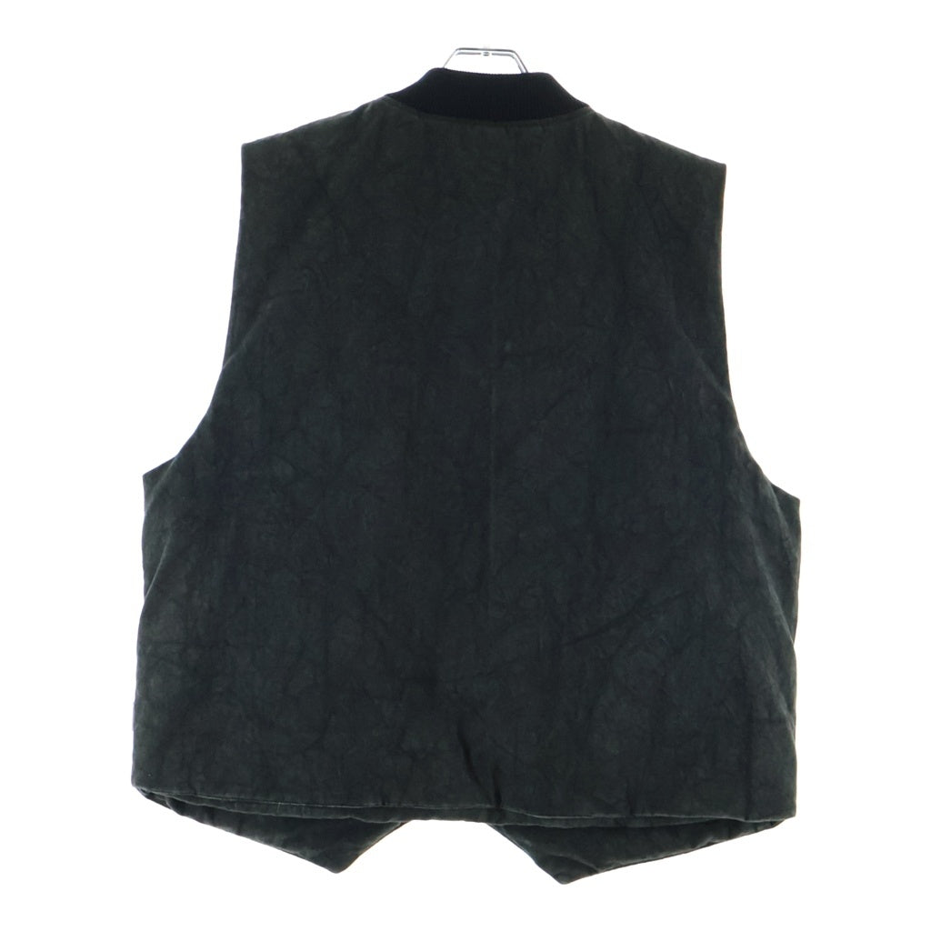 STUSSY(ステューシー) Washed Canvas Primaloft Vest ウォッシュドキャンバスプリマロフトベスト チャコール