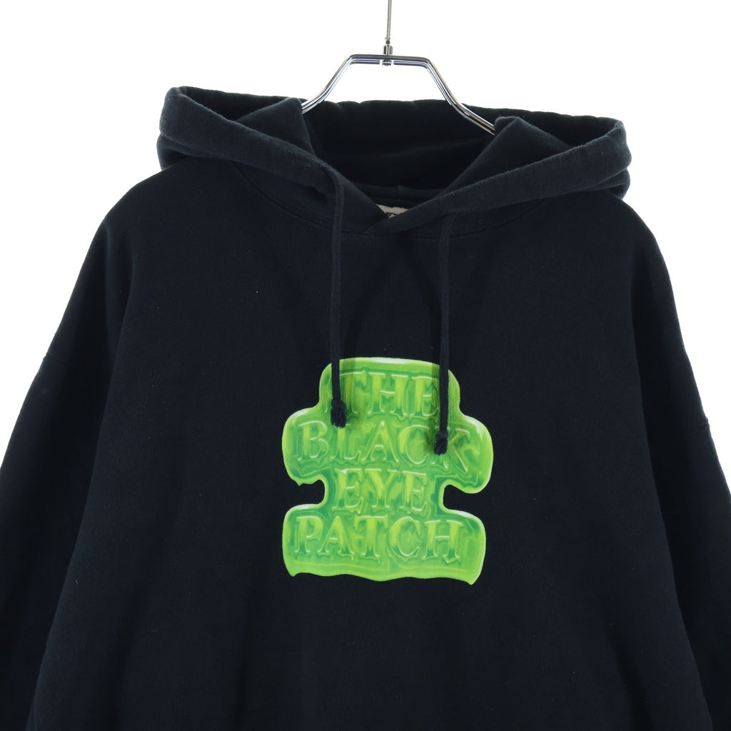 THE BLACK EYE PATCH(ブラックアイパッチ) OG SLIME HWC HOODIE フロントロゴプリント プルオーバーパーカー フーディー ブラック