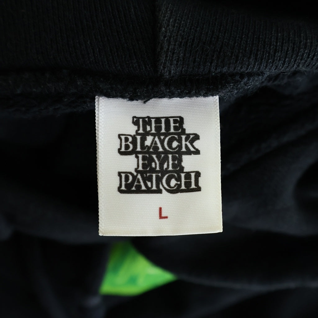 THE BLACK EYE PATCH(ブラックアイパッチ) OG SLIME HWC HOODIE フロントロゴプリント プルオーバーパーカー フーディー ブラック