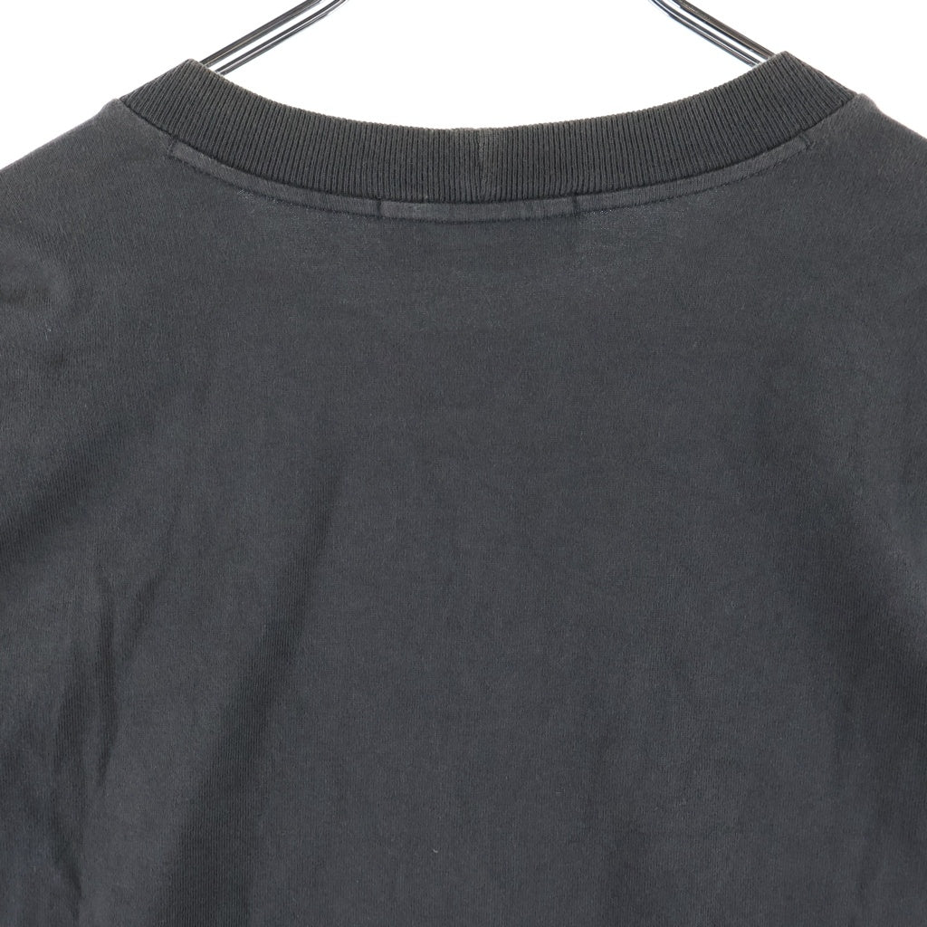 STONE ISLAND(ストーンアイランド) 22SS HEAVY COTTON JERSEY GARMENT DYED ヘヴィー コットン ジャージー ガーメントダイ ロゴパッチ 長袖Tシャツ カットソー グレー 761563750