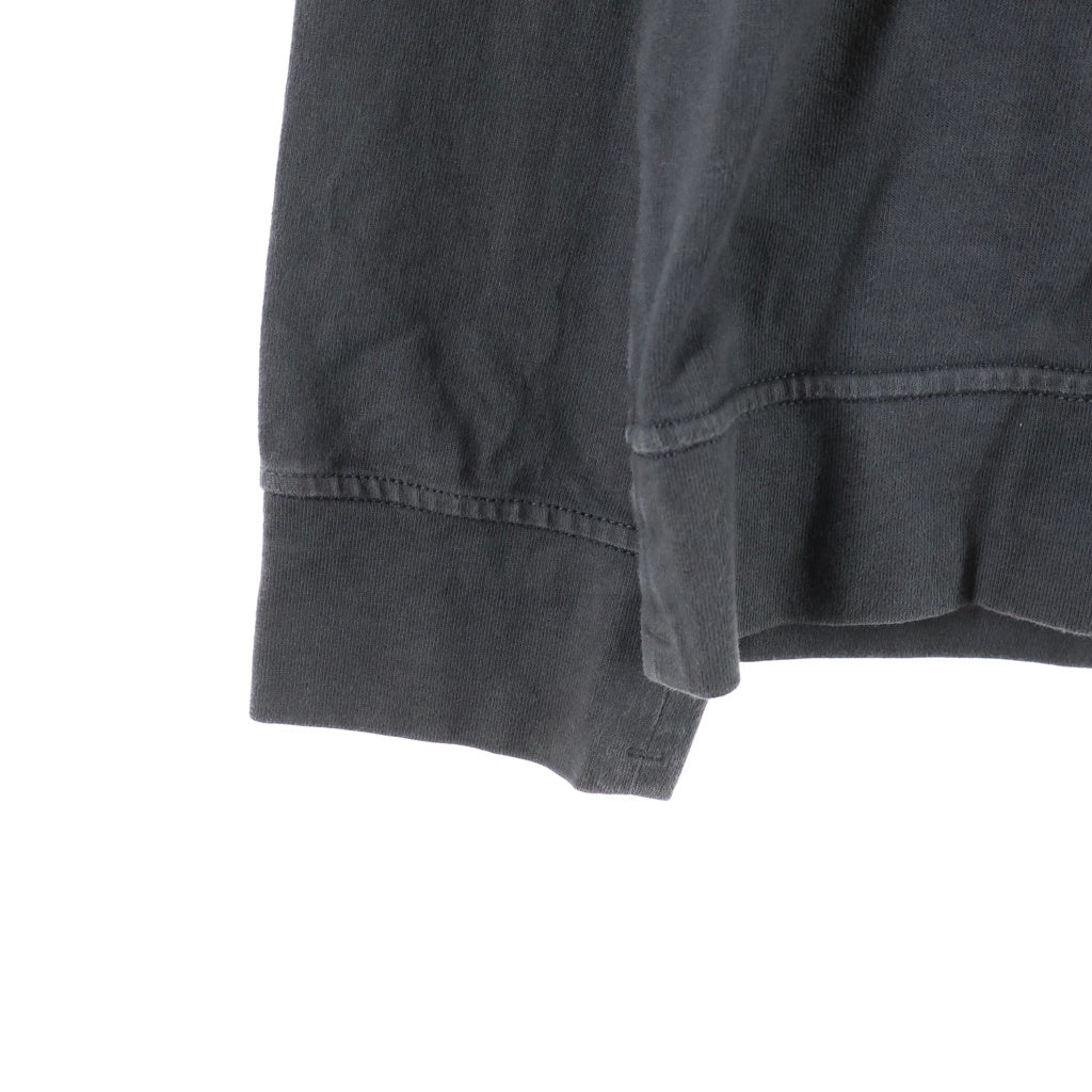 STONE ISLAND(ストーンアイランド) 22SS HEAVY COTTON JERSEY GARMENT DYED ヘヴィー コットン ジャージー ガーメントダイ ロゴパッチ 長袖Tシャツ カットソー グレー 761563750