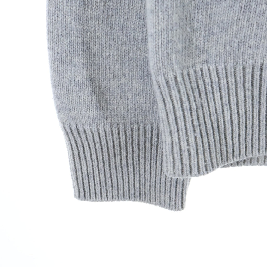 STONE ISLAND(ストーンアイランド) サイドパッチ付き ハーフジップ ニットセーター グレー 7715540A3