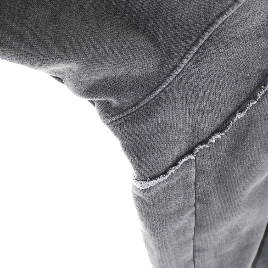 VETEMENTS(ヴェトモン) 23SS CUT-UP-ZIP-UP HOODIE カット 再構築 カットアップ ジップアップパーカー フーディ- グレー UE63HD370B