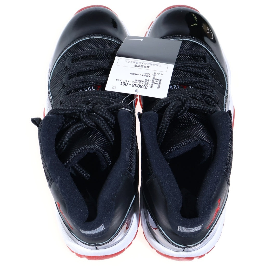NIKE(ナイキ) GS AIR JORDAN 11 RETRO BRED ジーエス エアジョーダン11 レトロ ブレッド ハイカットスニーカー ブラック/レッド US6Y/24cm レディース 378038-061