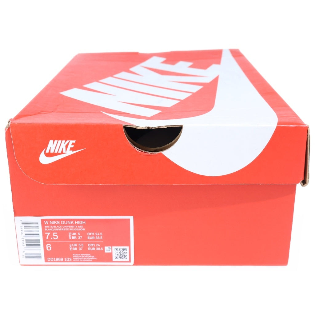 NIKE(ナイキ) WMNS DUNK HIGH BLACK AND WHITE ウィメンズ ダンク ハイ ブラックアンドホワイト ハイカットスニーカー ブラック/ホワイト US7.5/24.5cm レディース DD1869-103