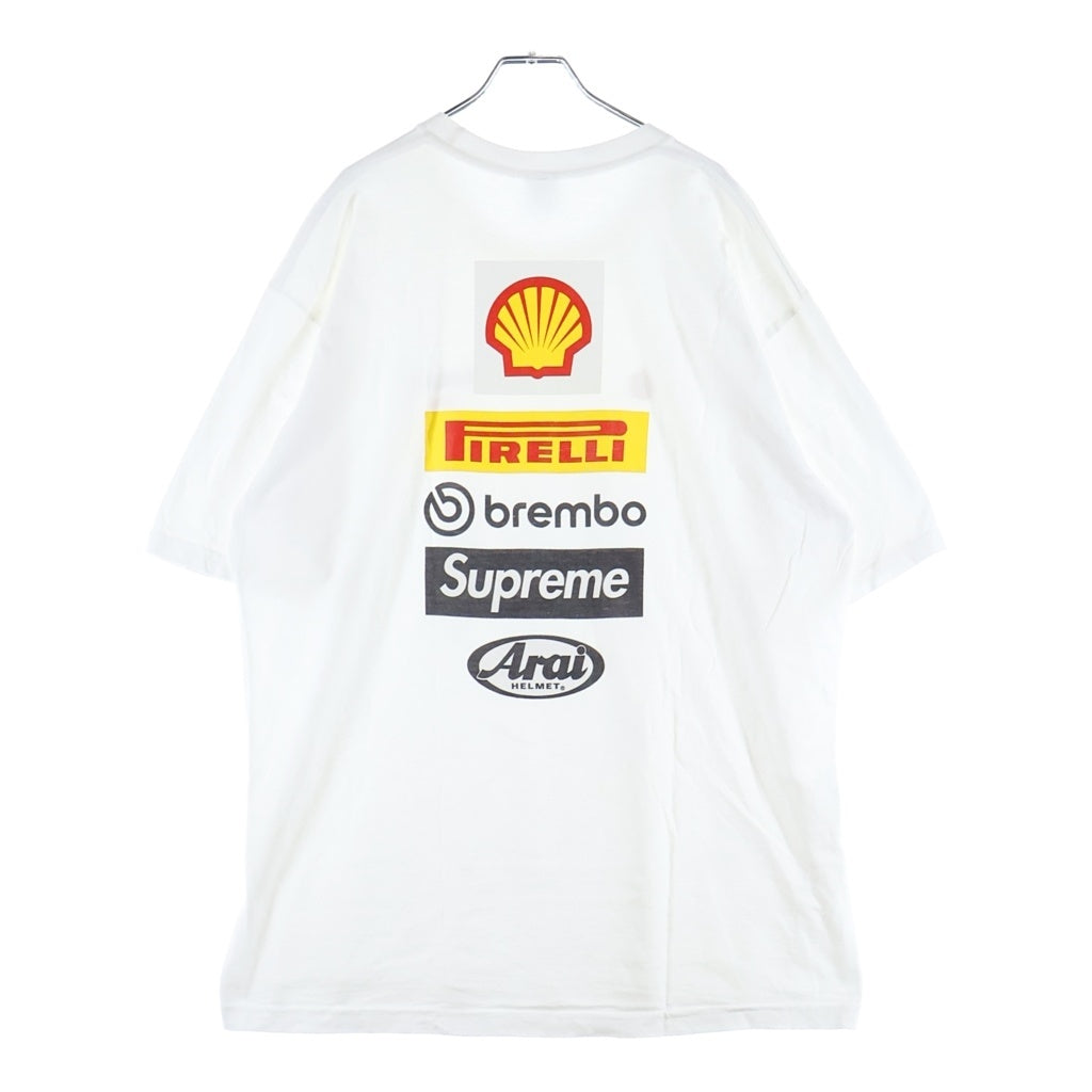 SUPREME(シュプリーム) 24SS Ducati Logos Tee ドゥカティロゴス 両面プリント 半袖Tシャツ カットソー ホワイト