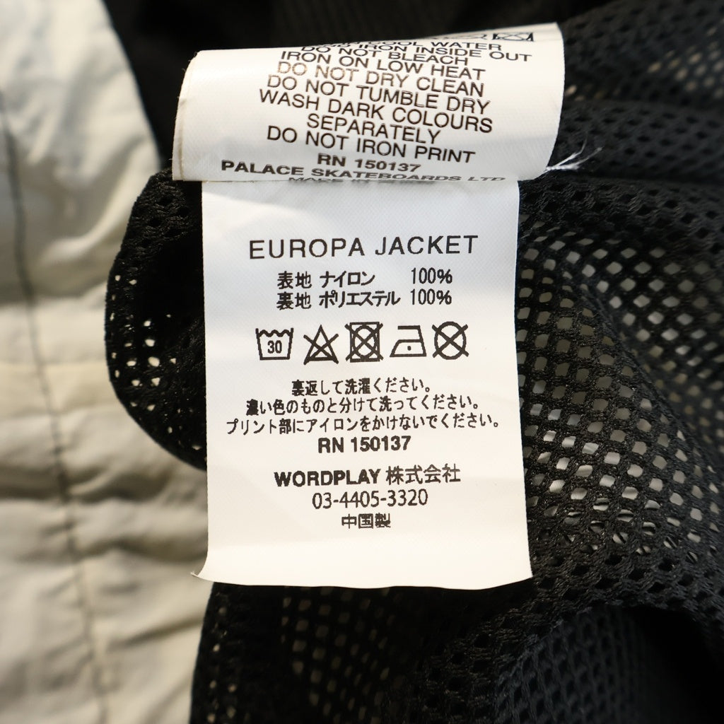 Palace Skateboards(パレススケートボーズ) 20AW Tour De Force Europa Jacket ツアードフォース ヨーロッパ ナイロントラックジャケット ブラック