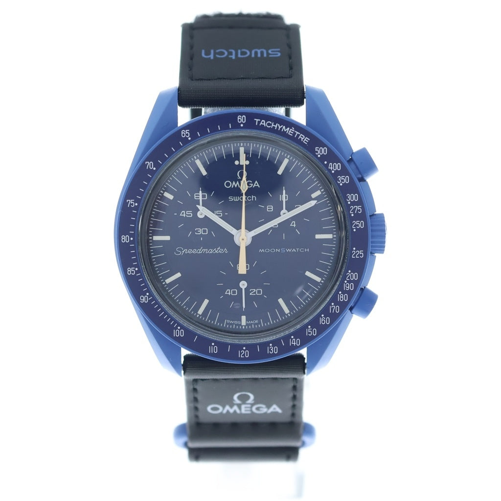 OMEGA(オメガ) ×Swatch BIOCERAMIC MoonSwatch Mission to Neptune スウォッチ バイオセラミックムーンスウォッチ ミッショントゥネプチューン 腕時計 ブルー SO33N101-108