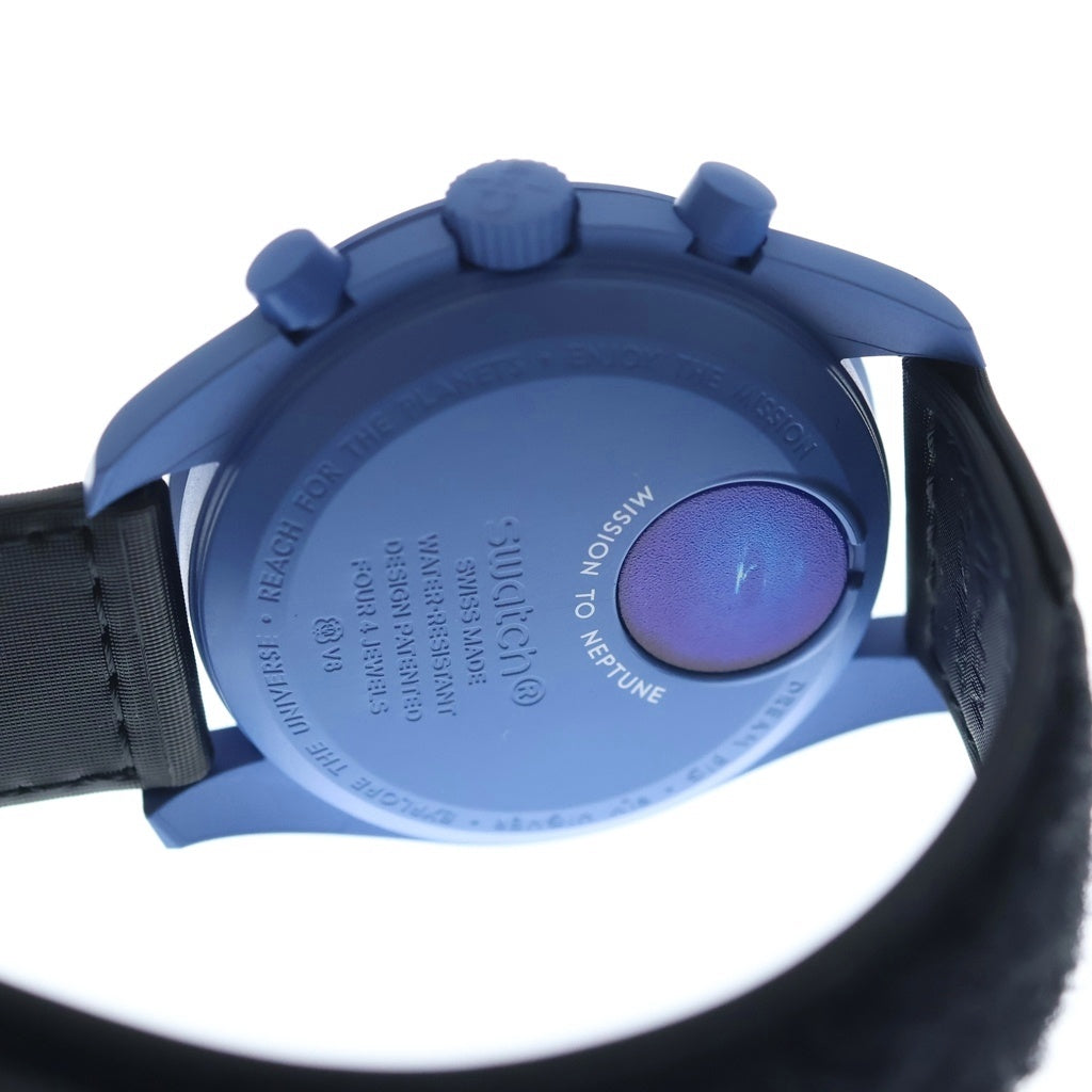 OMEGA(オメガ) ×Swatch BIOCERAMIC MoonSwatch Mission to Neptune スウォッチ バイオセラミックムーンスウォッチ ミッショントゥネプチューン 腕時計 ブルー SO33N101-108