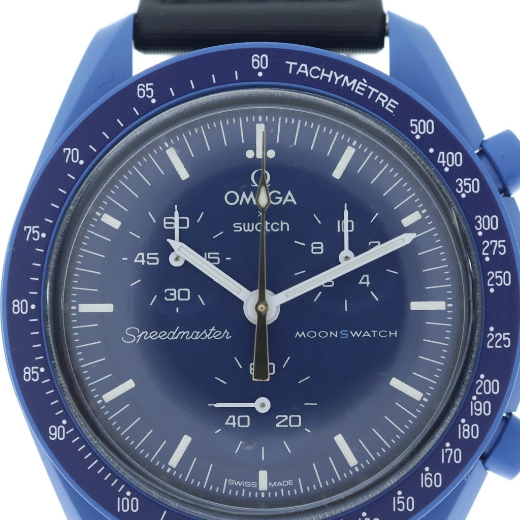 OMEGA(オメガ) ×Swatch BIOCERAMIC MoonSwatch Mission to Neptune スウォッチ バイオセラミックムーンスウォッチ ミッショントゥネプチューン 腕時計 ブルー SO33N101-108