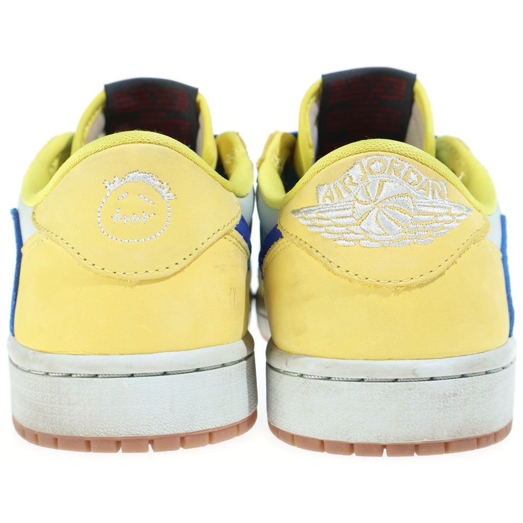 NIKE(ナイキ) ×TRAVIS SCOTT AIR JORDAN1 LOW OG SP トラヴィス スコット エアジョーダン1 カナリー ローカットスニーカー イエロー US8.5/25.5cm DZ4137-700