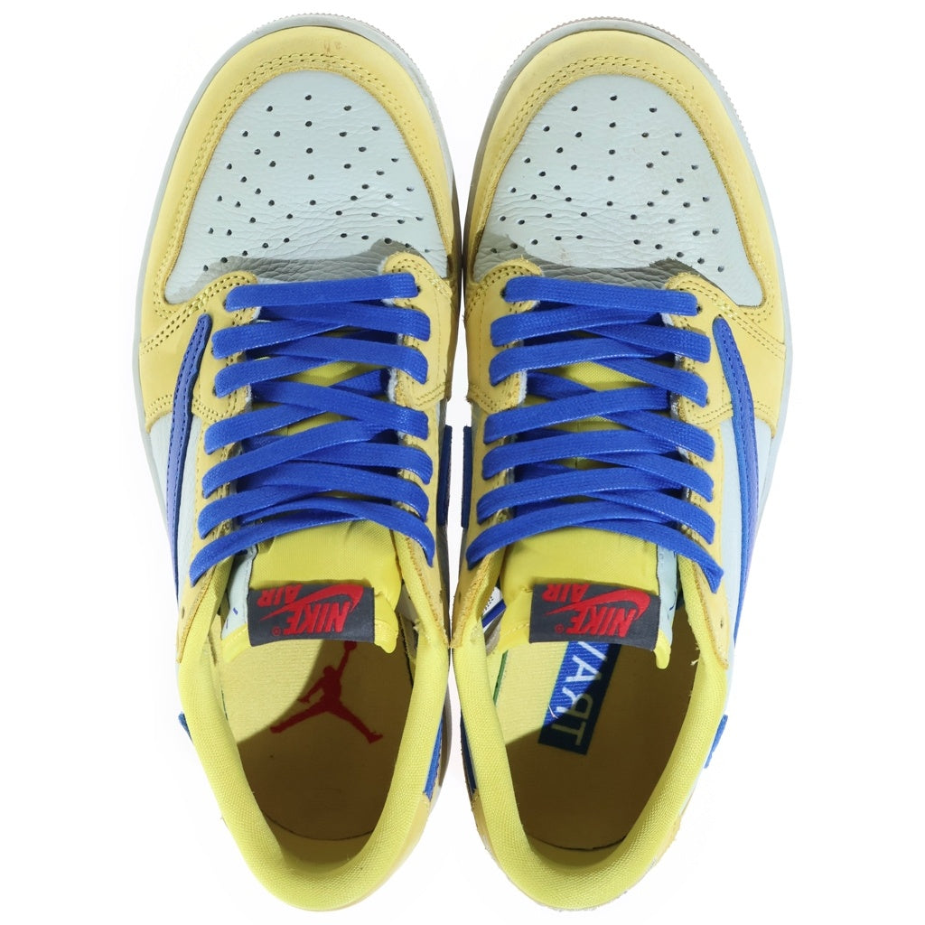 NIKE(ナイキ) ×TRAVIS SCOTT AIR JORDAN1 LOW OG SP トラヴィス スコット エアジョーダン1 カナリー ローカットスニーカー イエロー US8.5/25.5cm DZ4137-700