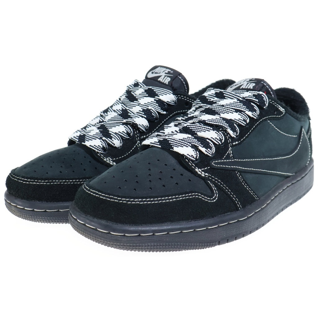 NIKE(ナイキ) ×TRAVIS SCOTT AIR JORDAN1 LOW OG SP トラヴィススコット エアジョーダン1 ブラックファントム ローカットスニーカー ブラック US7.5/25.5cm DM7866-001