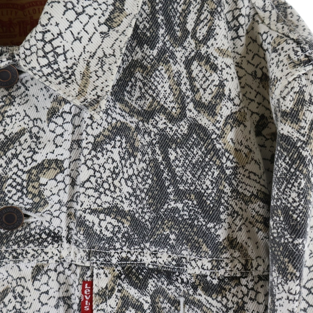 SUPREME(シュプリーム) 17AW ×Levi's Snakeskin Trucker Jacket リーバイス スネークスキントラッカージャケット デニムジャケット ベージュ