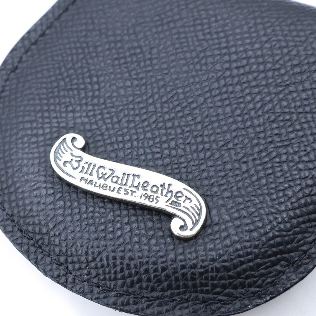 Bill Wall Leather/BWL(ビルウォールレザー) ×BEAMS シルバーバナープレート レザー コインケース ブラック