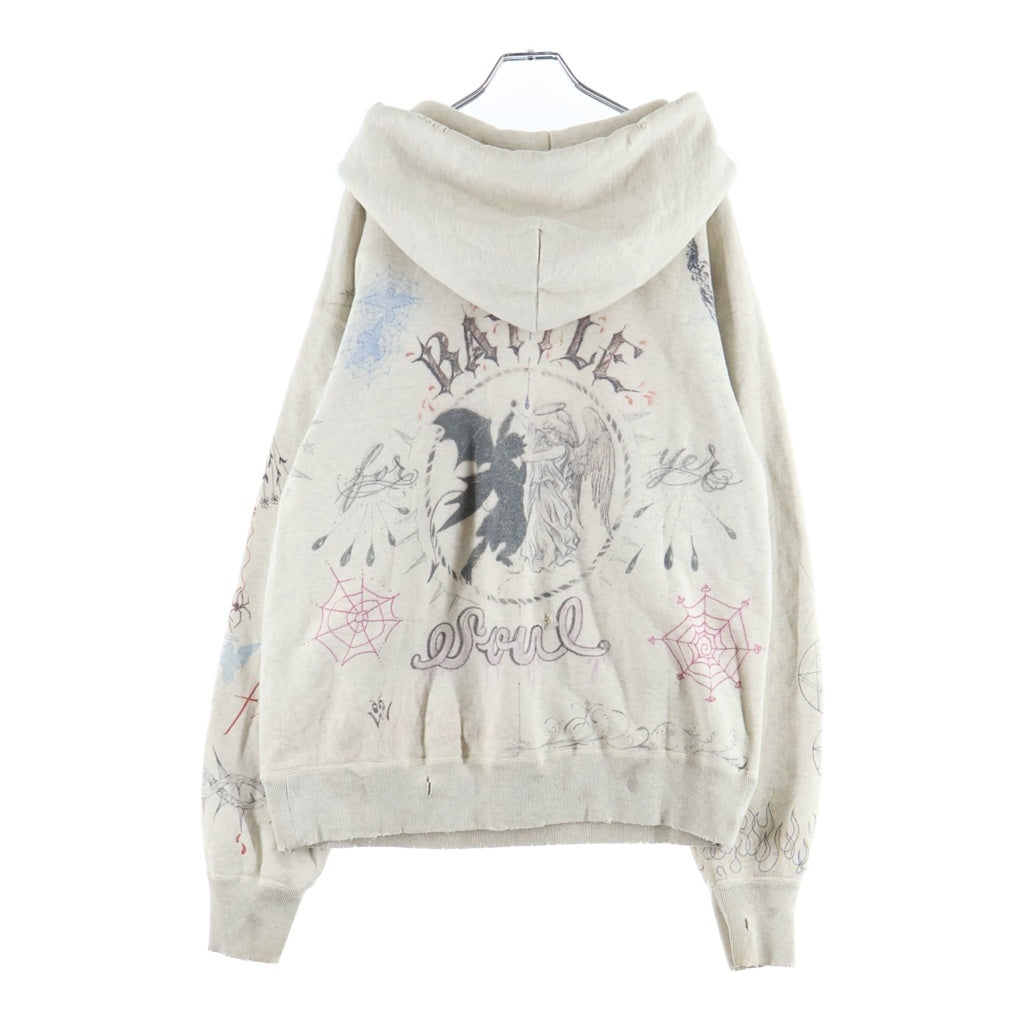 SAINT MICHAEL セントマイケル 21AW 長袖 SAINT MICHAEL(セントマイケル) 21AW ×Dr.Woo HOODIE_DR.WOO 両面