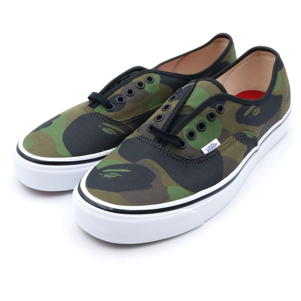 VANS(ヴァンズ) ×アベイシングエイプ オーセンティック44 ファーストカモ キャンバス ローカットスニーカー US11/29cm VN0A38EN7BC