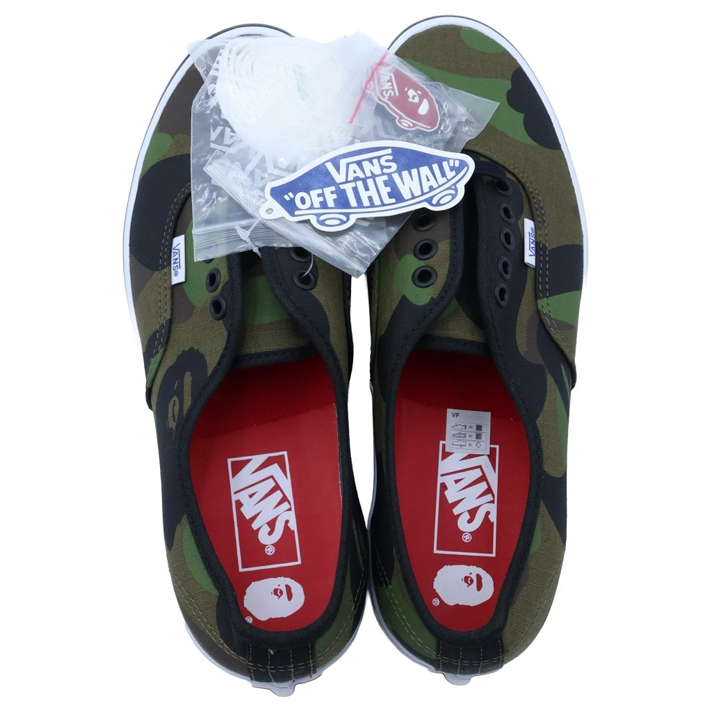 VANS(ヴァンズ) ×アベイシングエイプ オーセンティック44 ファーストカモ キャンバス ローカットスニーカー US11/29cm VN0A38EN7BC