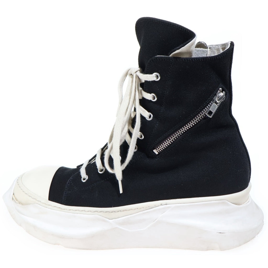 Rick Owens DRKSHDW(リックオウエンス ダークシャドウ) CARGO ABSTRACT SNEAKS カーゴアブストラクトスニークス ハイカットスニーカー ブラック./ホワイト 76602