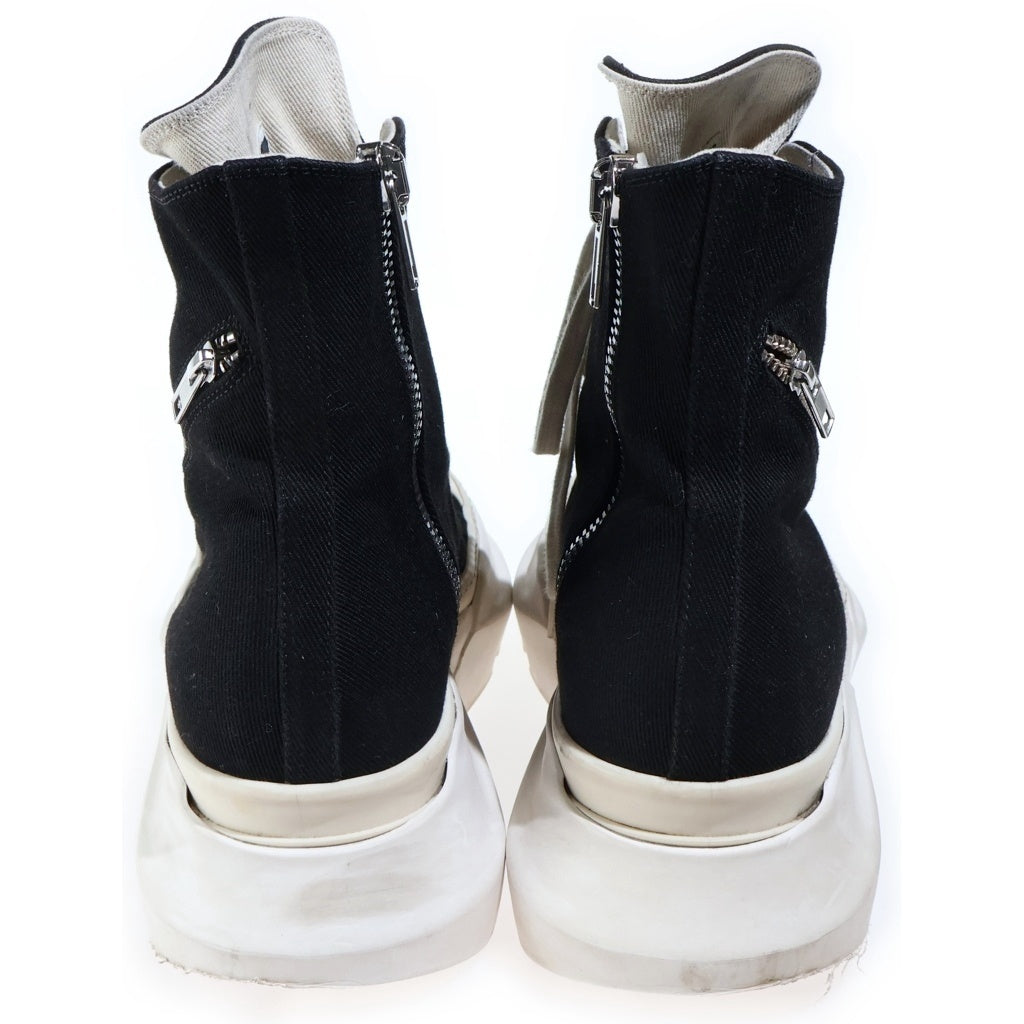 Rick Owens DRKSHDW(リックオウエンス ダークシャドウ) CARGO ABSTRACT SNEAKS カーゴアブストラクトスニークス ハイカットスニーカー ブラック./ホワイト 76602