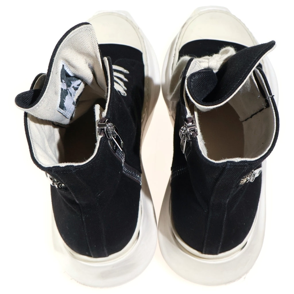 Rick Owens DRKSHDW(リックオウエンス ダークシャドウ) CARGO ABSTRACT SNEAKS カーゴアブストラクトスニークス ハイカットスニーカー ブラック./ホワイト 76602