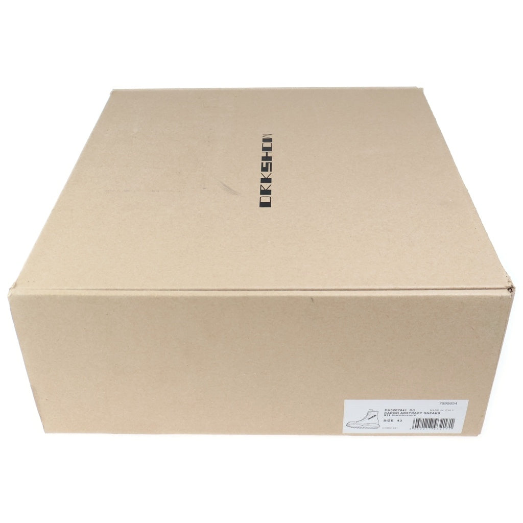 Rick Owens DRKSHDW(リックオウエンス ダークシャドウ) CARGO ABSTRACT SNEAKS カーゴアブストラクトスニークス ハイカットスニーカー ブラック./ホワイト 76602