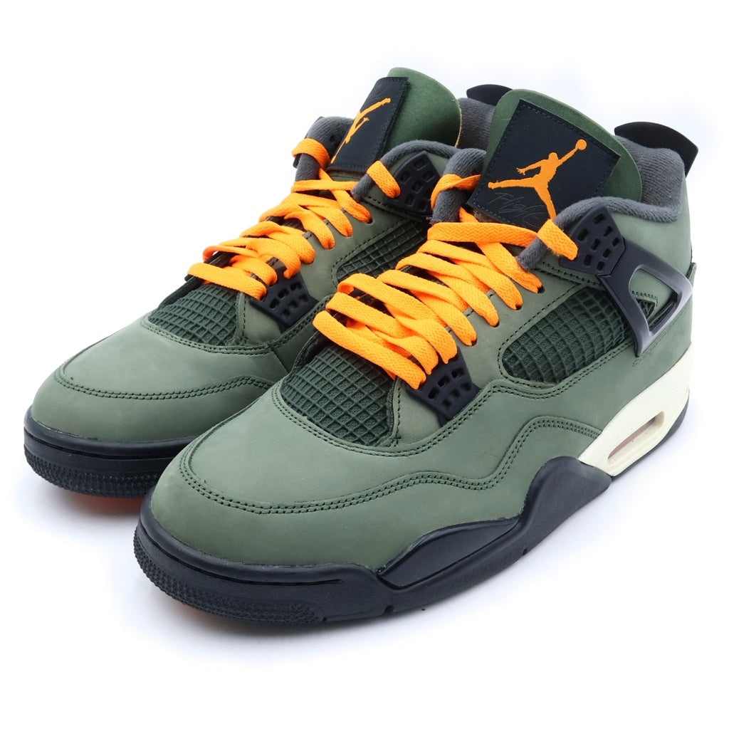 NIKE(ナイキ) ×UNDEFEATED AIR JORDAN 4 RETRO DEEP GREEN アンディフィーテッド エアジョーダン4 レトロ ディープグリーン ハイカットスニーカー カーキ US10.5/28.5cm IB1519-200
