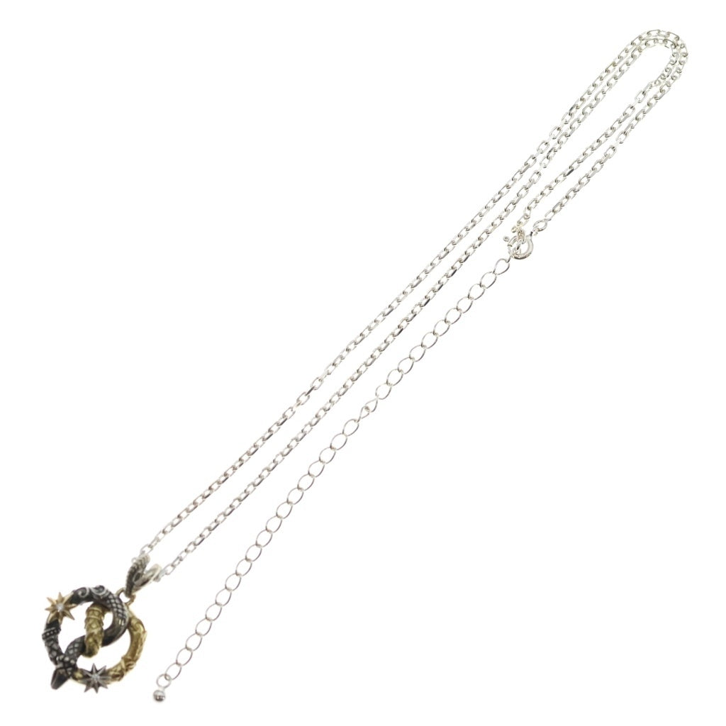 Bloody Mary(ブラッディマリー) 18K/SILVER ドーンペンダント スネークデザイン ダイヤモンド ペンダントトップ シルバー/ゴールド レディース